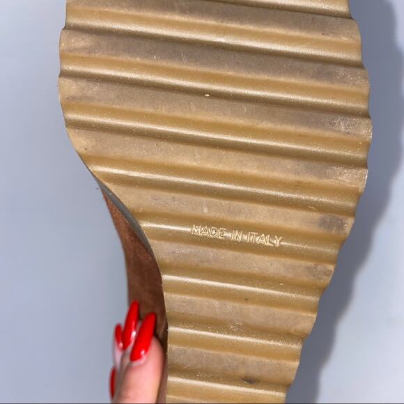 Vintage Chloe Suede Leather Platform Wedges - Picture 9 of 10